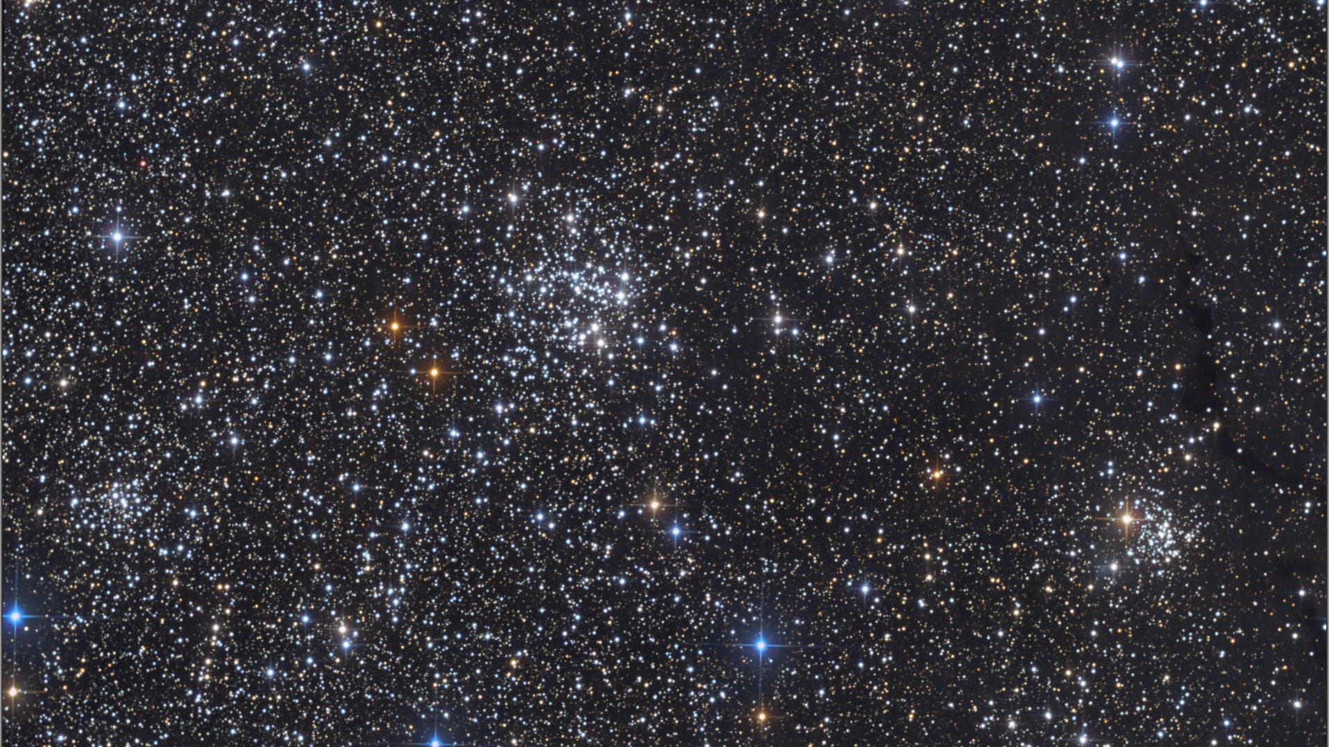 NGC 663, NGC 659, NGC 654, vdB6 & LDN 1332 Spektrum der Wissenschaft